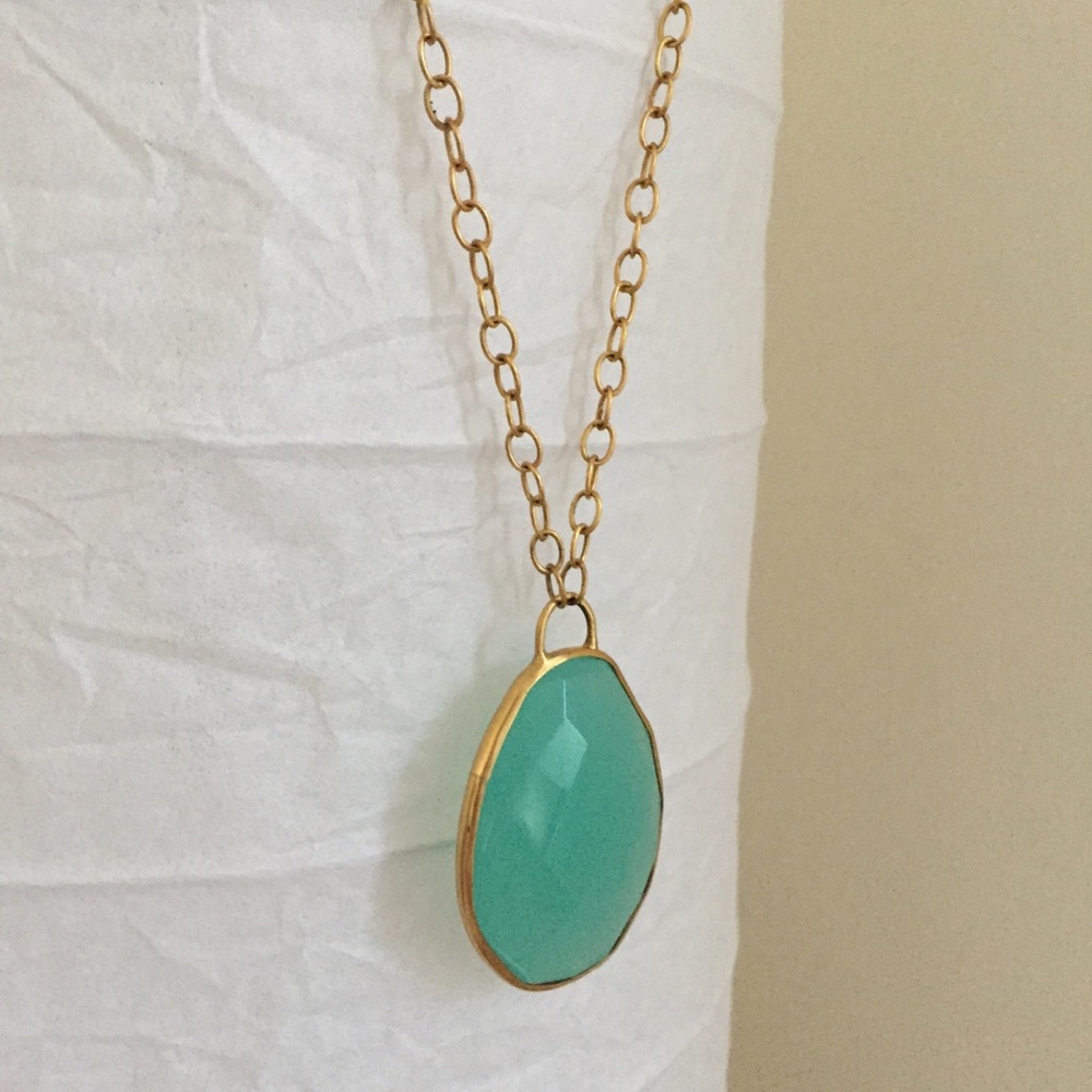 Julie Vos Turquoise Pendant Necklace